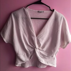White Zara top